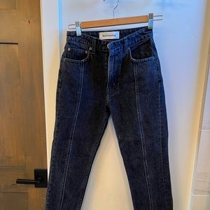 Reformation Seamed Jeans - black size 24